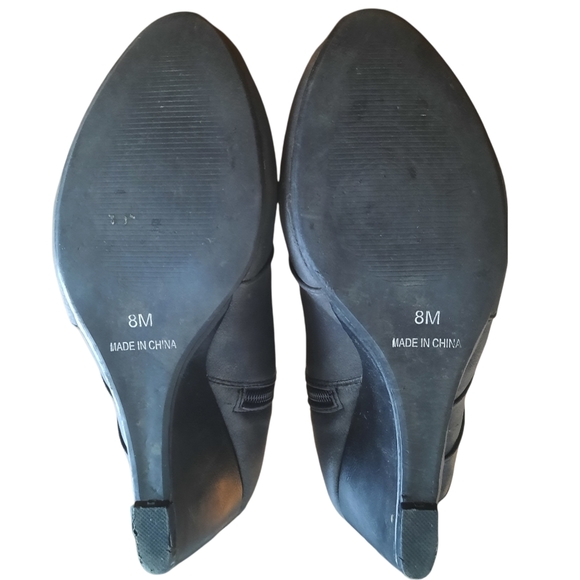 Midnight Velvet Womens Black Copper Booties Size 8M - Picture 4 of 7